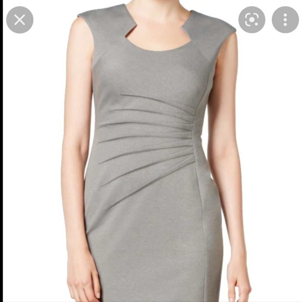 Calvin Klein gray sheath dress, EUC🎉🎊 - Picture 1 of 13